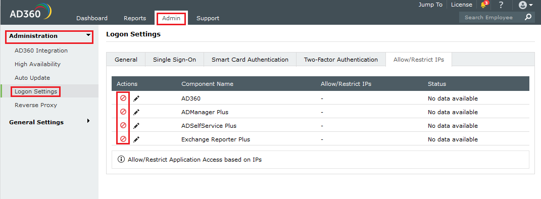 Allow/restrict IP