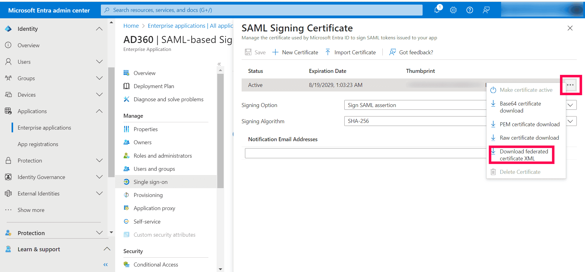 Configure Entra ID in AD360