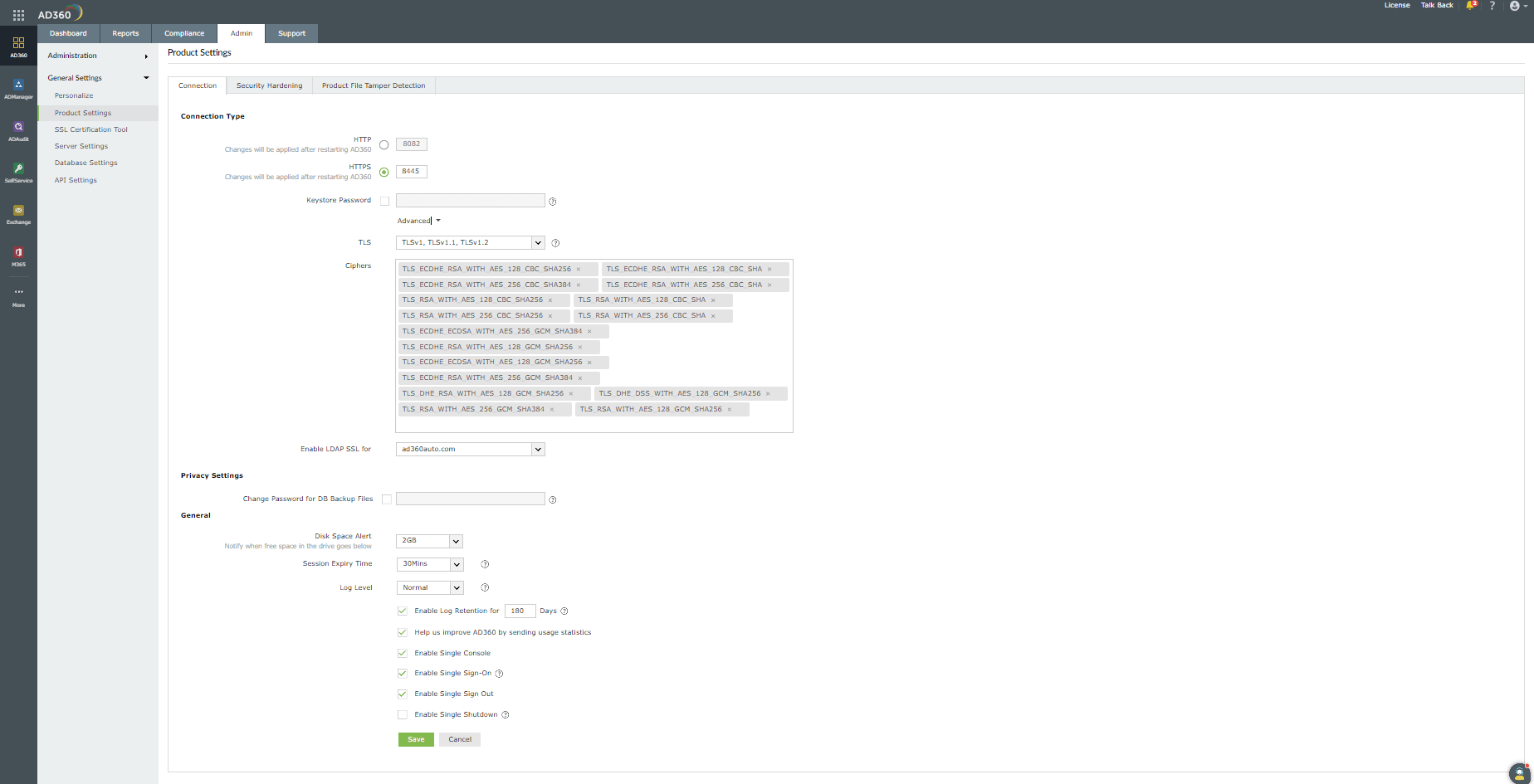 Product Settings