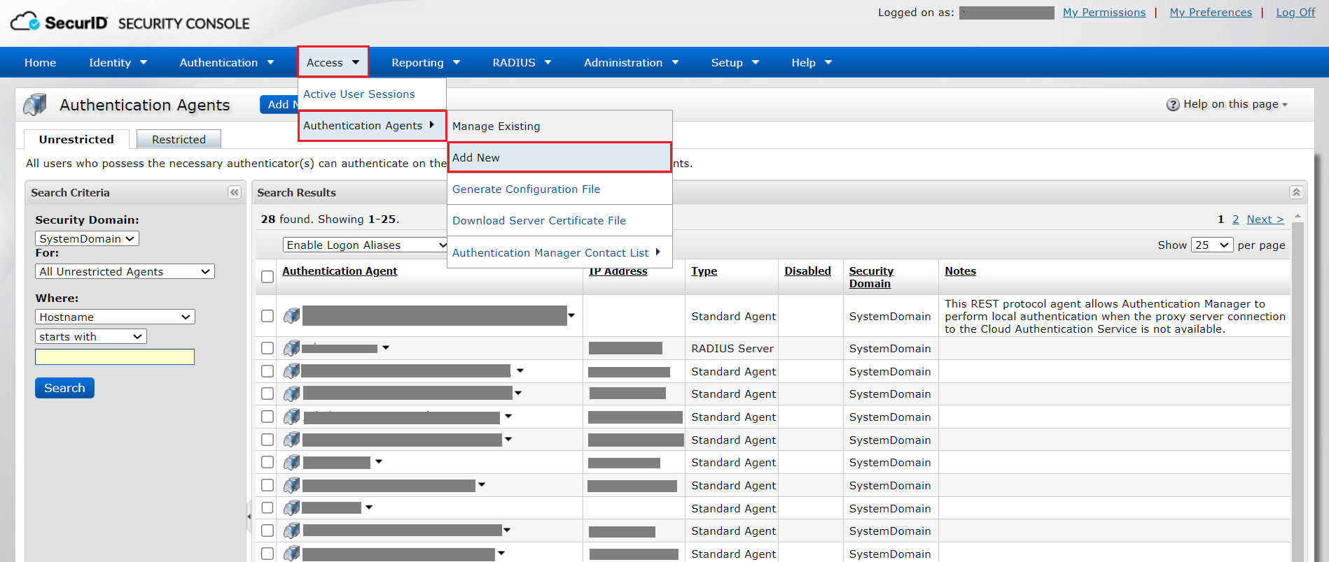 Two-factor Authentication RSA verification