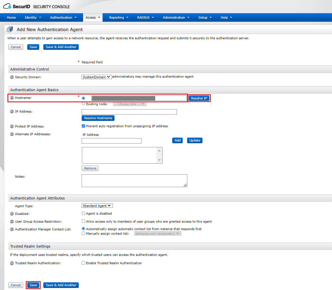 Two-factor Authentication RSA verification